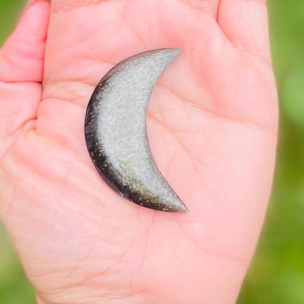 Golden Sheen Obsidian Moon